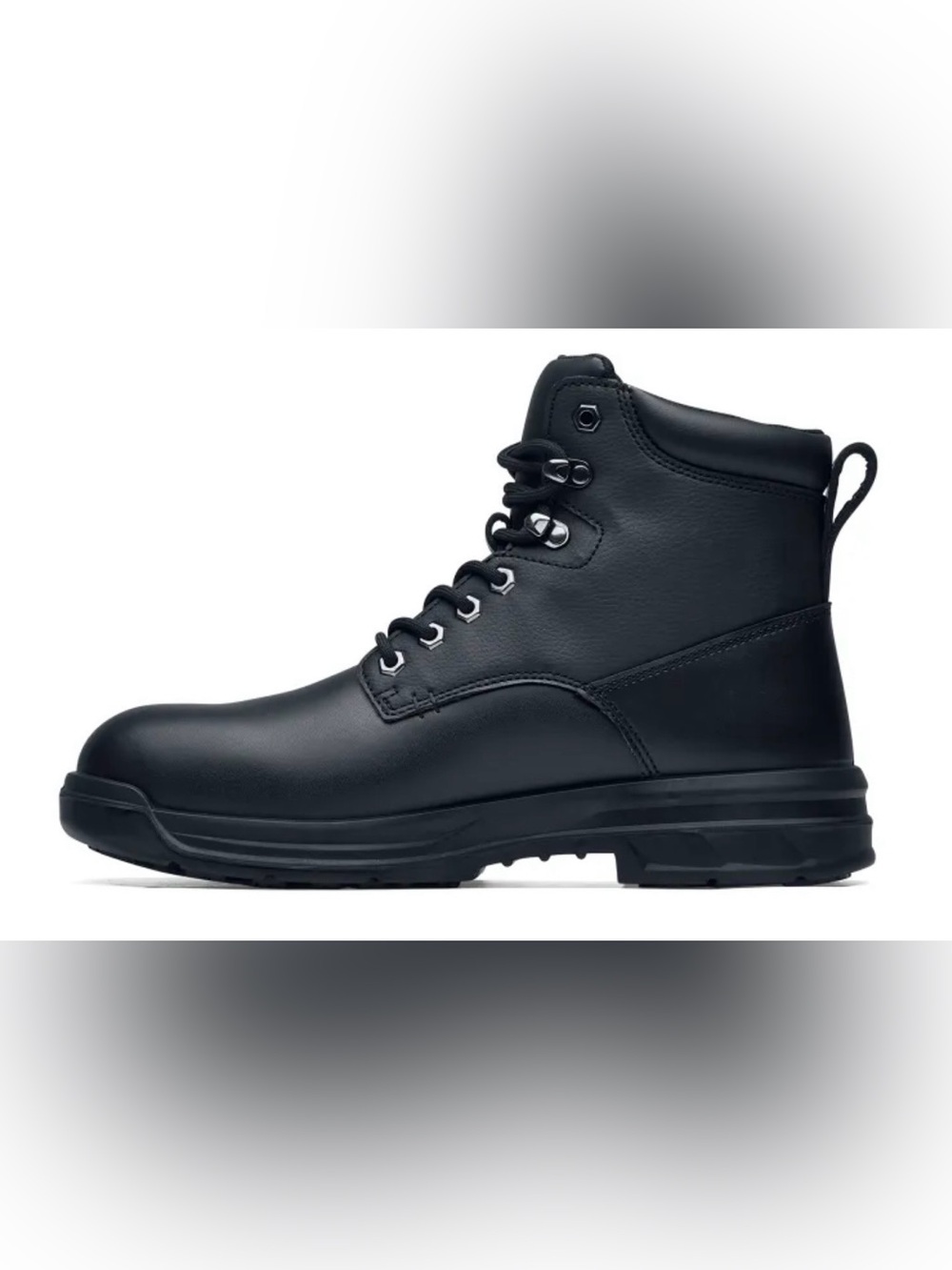 Shoes For Crews Men's Black Lace-Up Work Boot Size 12 - Picture 3 of 16